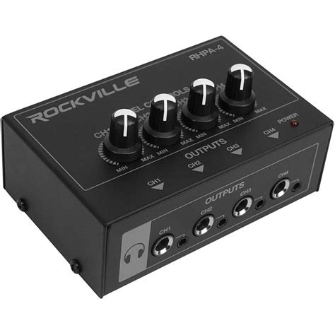 Rockville amplificador - How to Set Up your Rockville RHPA4 4 Channel Professional Headphone Amplifier Stereo and Mono Amp - YouTube.